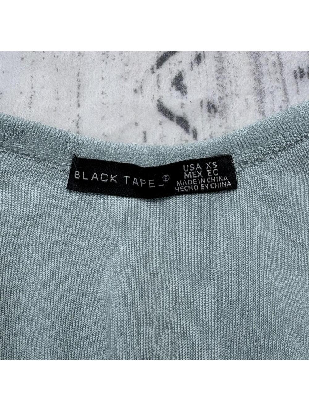 Black Tape Soft Mint Terry Cloth Crop Tank Top XS NWT - Picture 3 of 4